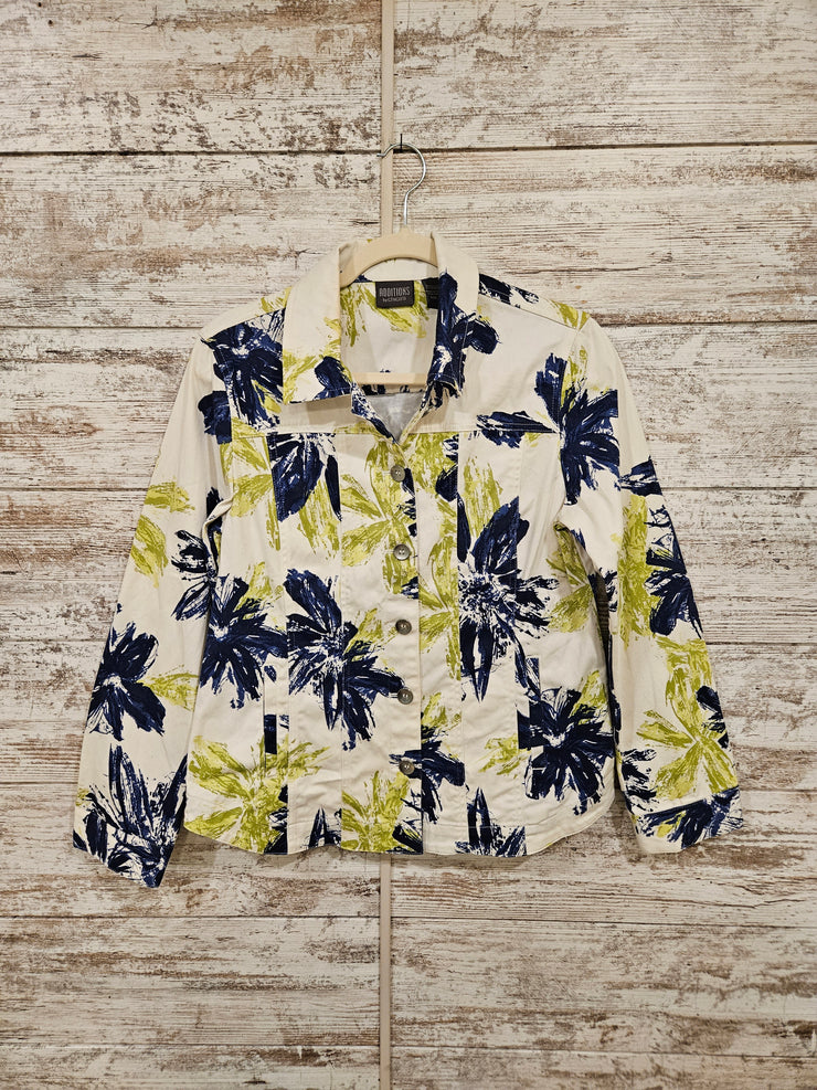 WHITE/GREEN/NAVY JACKET $129