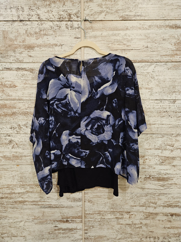 NAVY FLORAL W/TANK TOP $99