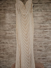 IVORY/NUDE SEQUIN DRESS (NEW)