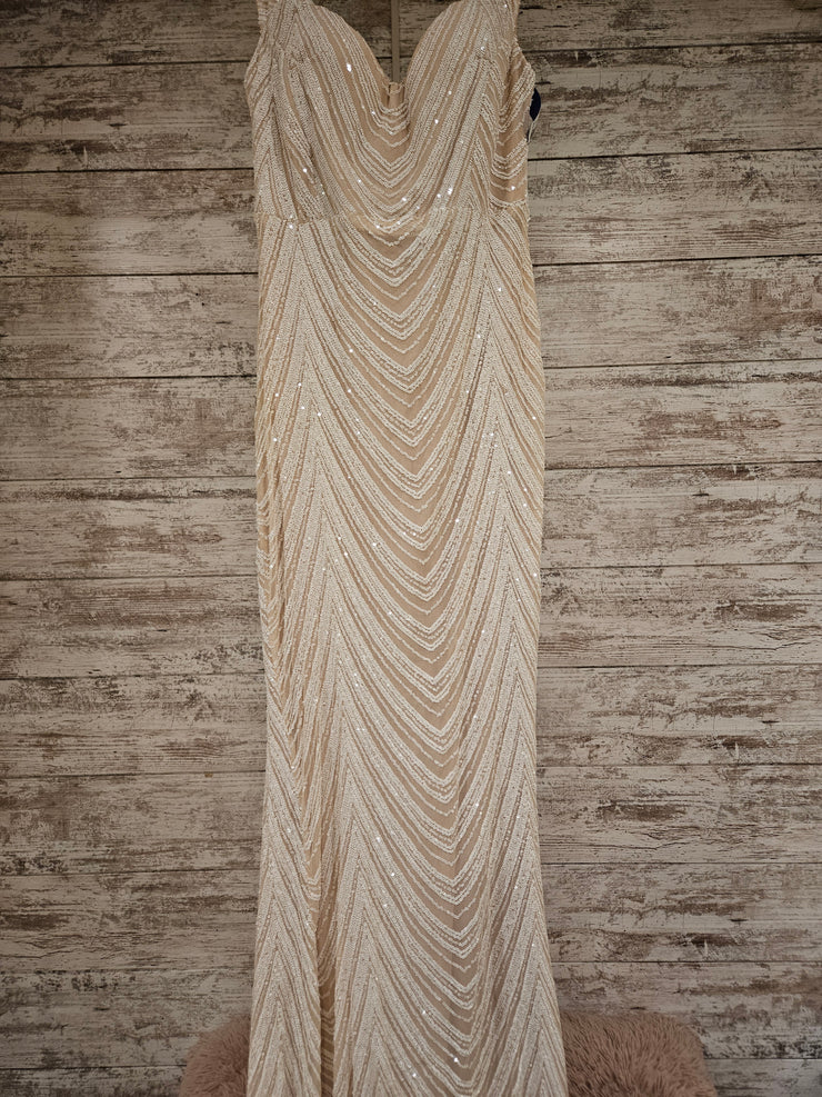 IVORY/NUDE SEQUIN DRESS (NEW)