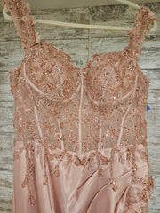 PINK LONG EVENING GOWN