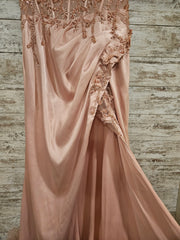 PINK LONG EVENING GOWN