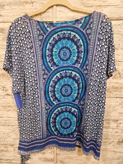 BLUE/TURQUOISE TOP $79