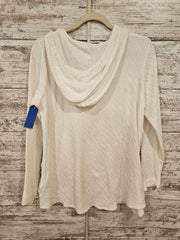 WHITE 100% COTTON HOODIE $99
