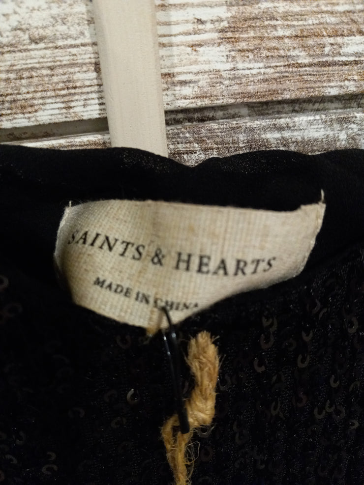BLACK SPARKLY TANK TOP-NEW $50