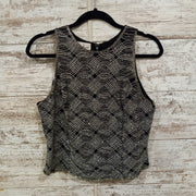 BLACK/SILVER SPARKLY TOP $125