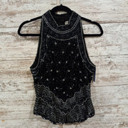 BLACK/SILVER SPARKLY TOP $150