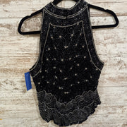 BLACK/SILVER SPARKLY TOP $150