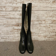 BLACK LEATHER BOOTS (NEW) $378