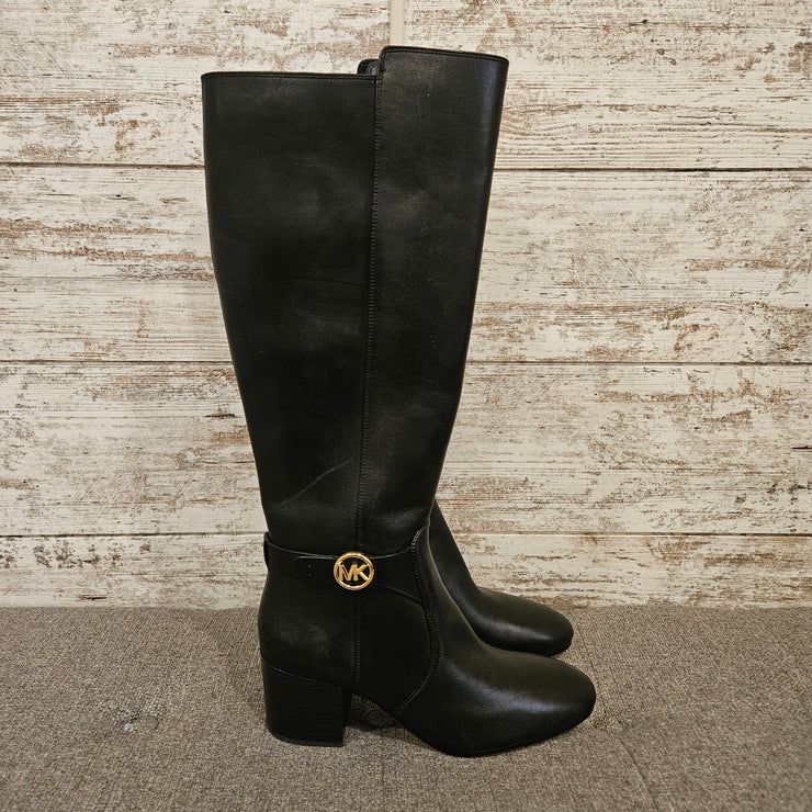 BLACK LEATHER BOOTS (NEW) $378