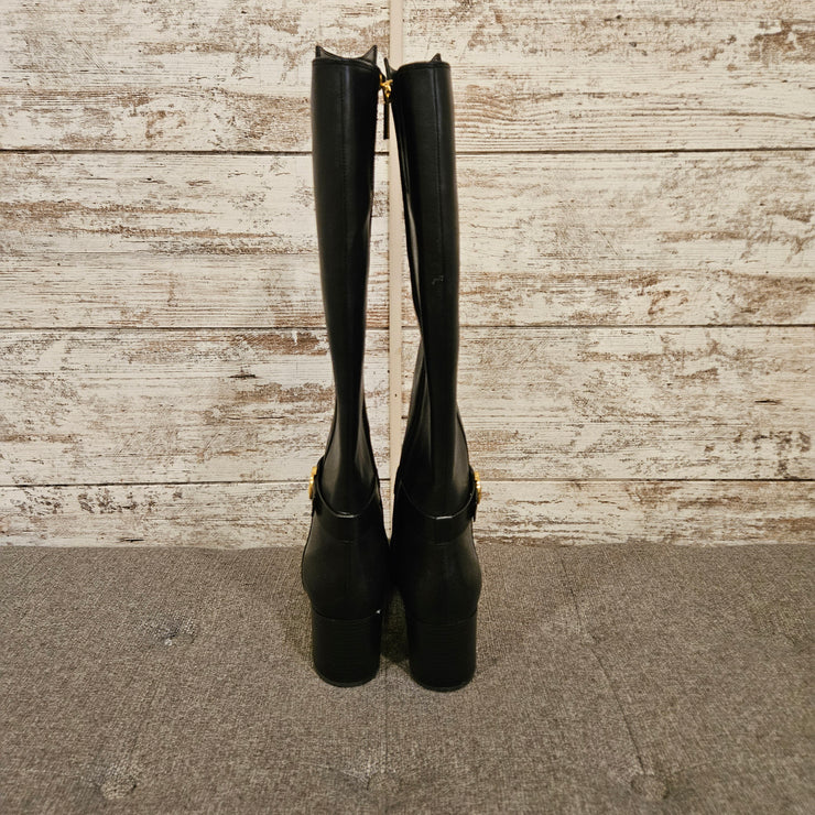 BLACK LEATHER BOOTS (NEW) $378