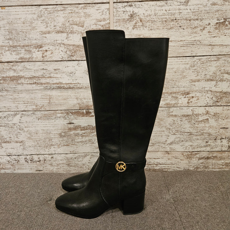 BLACK LEATHER BOOTS (NEW) $378