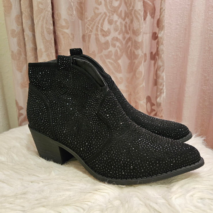 BLACK SPARKLY BOOTS (NEW) $99