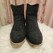 BLACK SPARKLY BOOTS $99