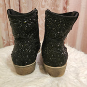 BLACK SPARKLY BOOTS $99