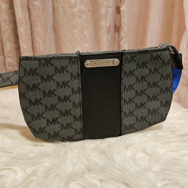 GRAY/BLACK BELT BAG $88