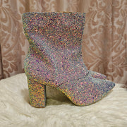 PINK GLITTER BOOTS (NEW) $169