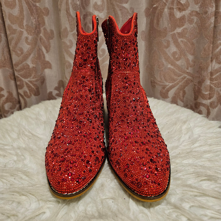 RED HOT STONE BOOTS (NEW) $99