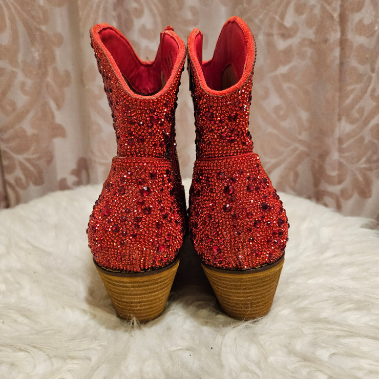 RED HOT STONE BOOTS (NEW) $99