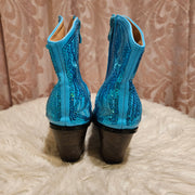 BLUE SPARKLY BOOTS (NEW) $165