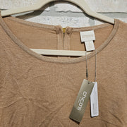 TAN METALLIC SWEATER-NEW $99