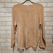 TAN METALLIC SWEATER-NEW $99