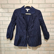 BLUE METALLIC JACKET $149