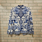 BLUE/WHITE 100% LINEN JKT $149