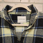 BLUE/GREEN FLEECE CROP TOP $48