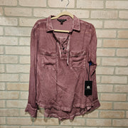PURPLE LONG SLEEVE TOP-NEW$58