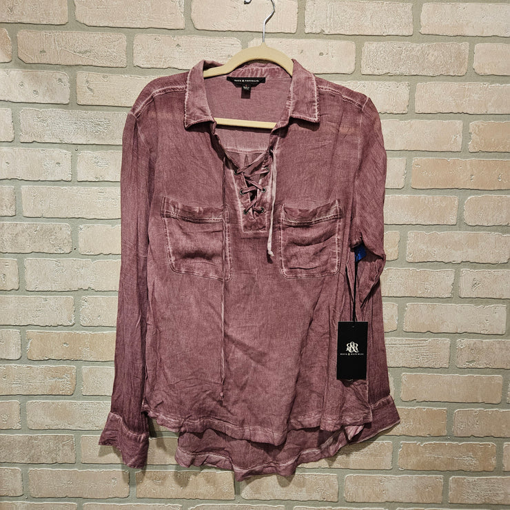 PURPLE LONG SLEEVE TOP-NEW$58