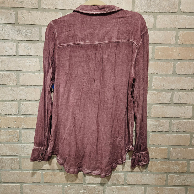 PURPLE LONG SLEEVE TOP-NEW$58