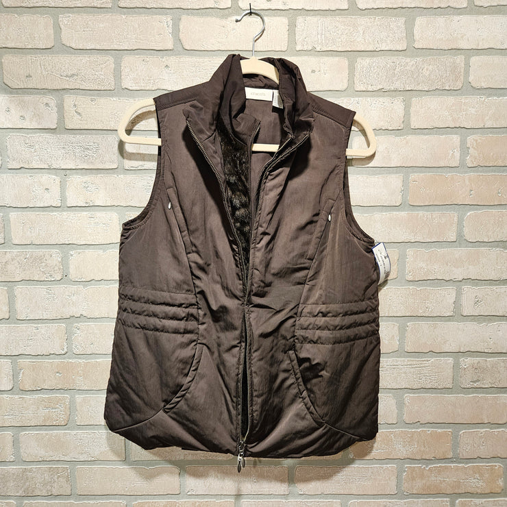 GREEN 2 PC. FUR VEST $149