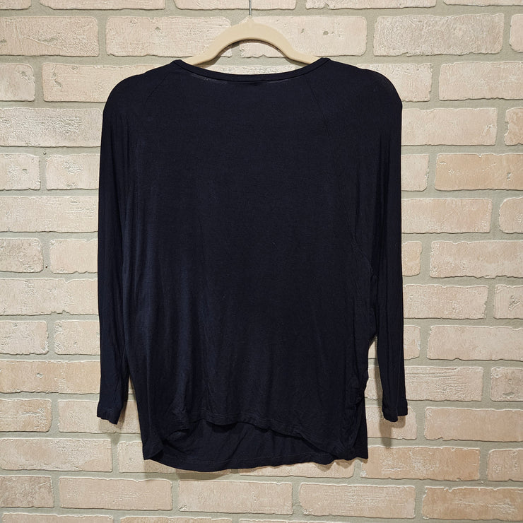 NAVY LONG SLEEVE TOP $165