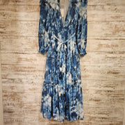 BLUE/WHITE LONG DRESS-NEW $165