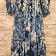 BLUE/WHITE LONG DRESS-NEW $165