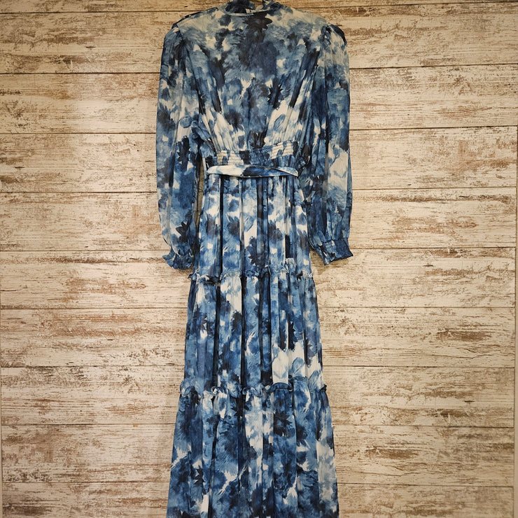 BLUE/WHITE LONG DRESS-NEW $165