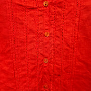 RED 100% IRISH LINEN TOP $198