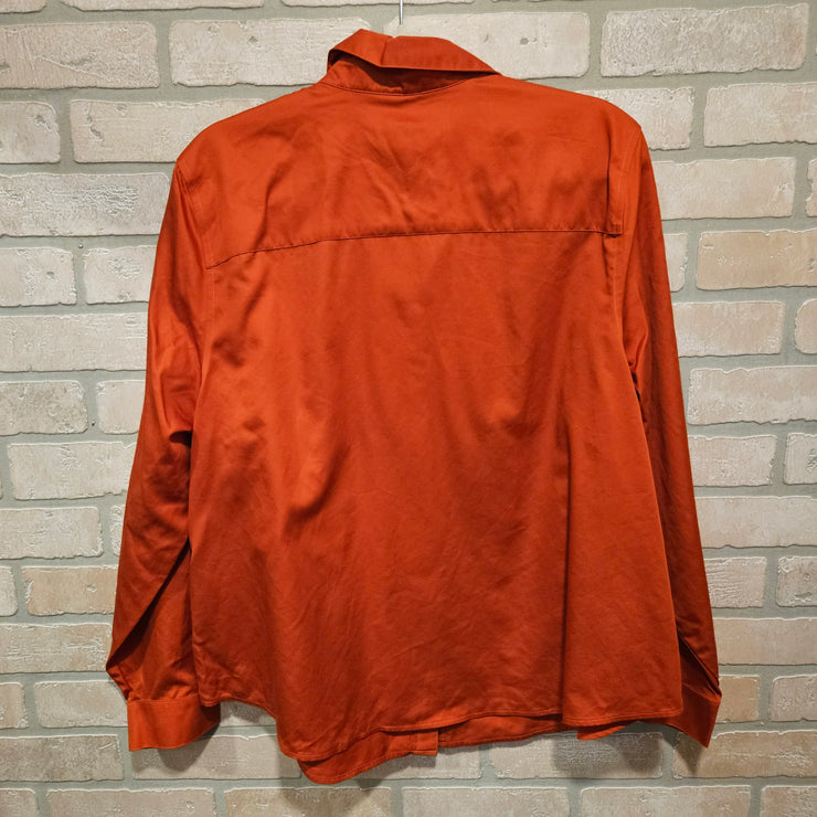 ORANGE LONG SLEEVE BLOUSE $89