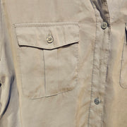 BLUE LONG SLEEVE BLOUSE $89