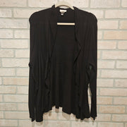 BLACK OPEN CARDIGAN $129