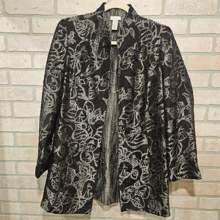 GRAY/BLACK OPEN JACKET $159