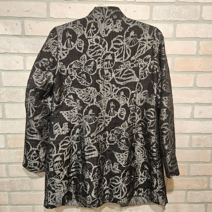 GRAY/BLACK OPEN JACKET $159