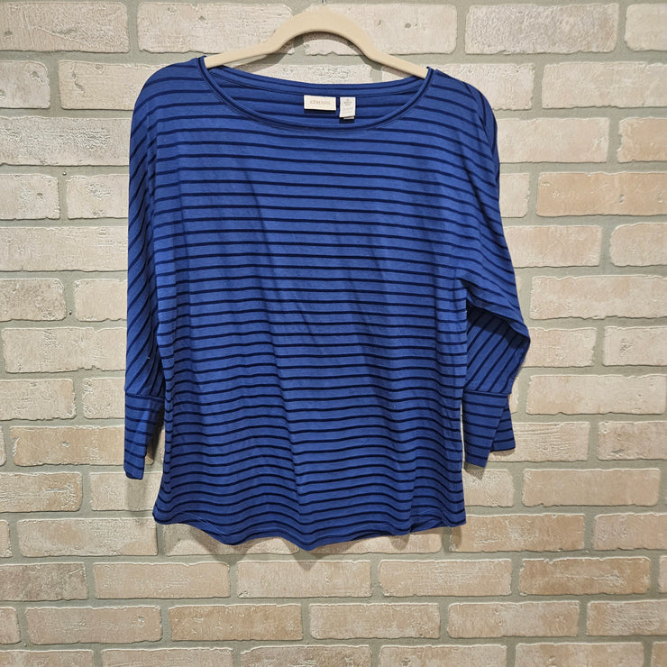 BLUE STRIPED TOP $79