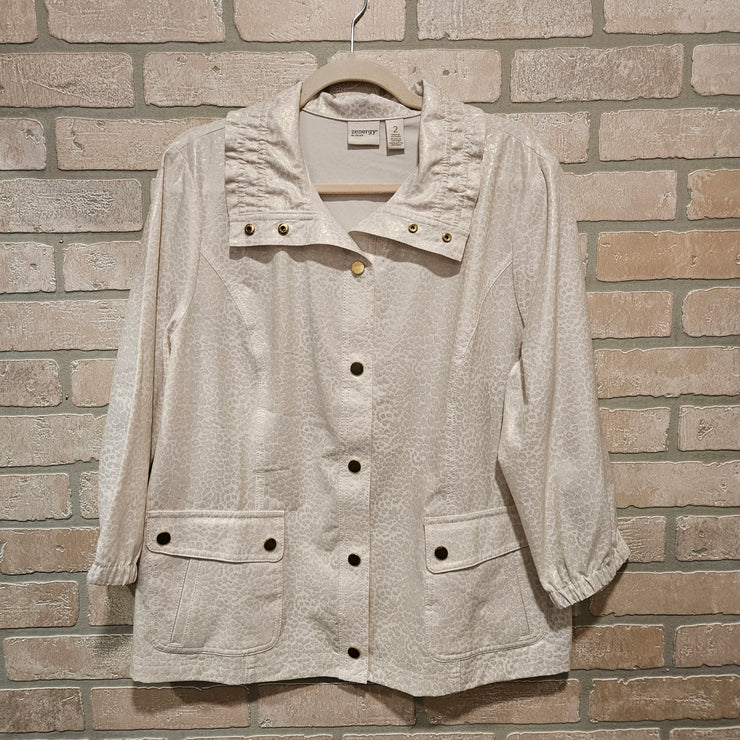 WHITE/GOLD JACKET $149