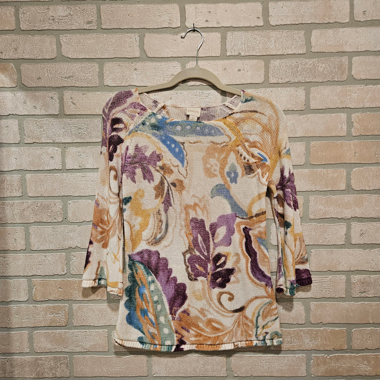 IVORY/COLORFUL SWEATER $99