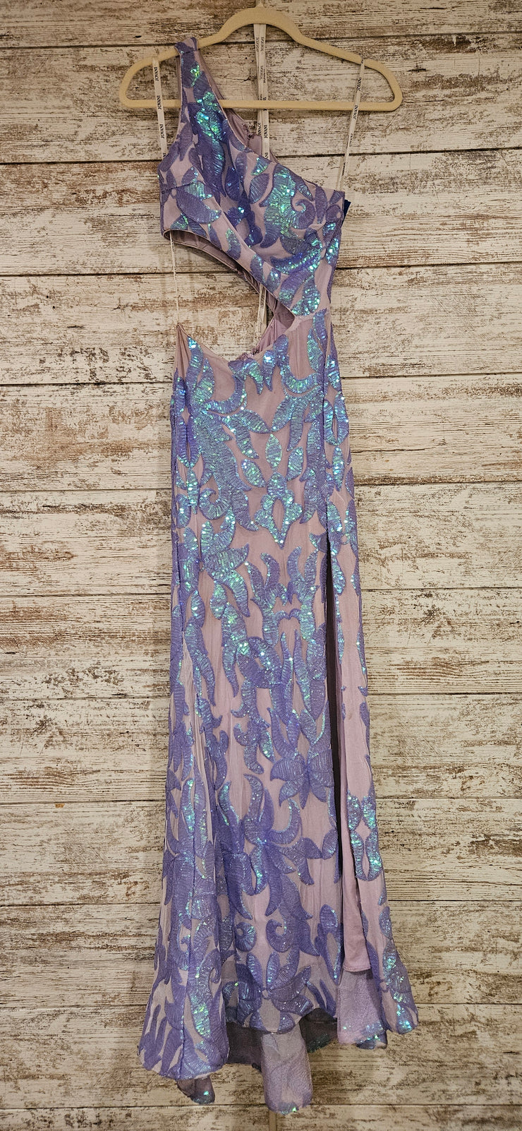 LAVENDER SEQUIN LONG DRESS