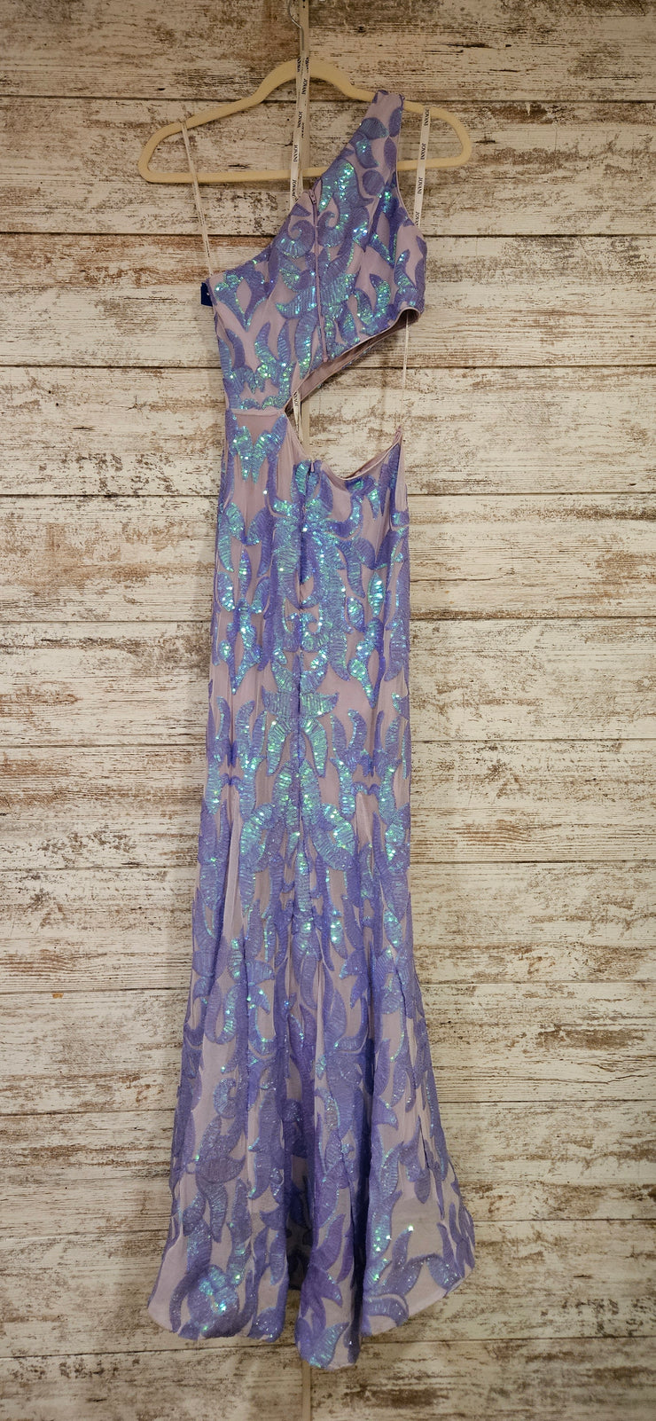 LAVENDER SEQUIN LONG DRESS