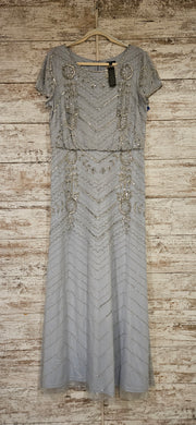 BLUE SEQUIN LONG DRESS (NEW)