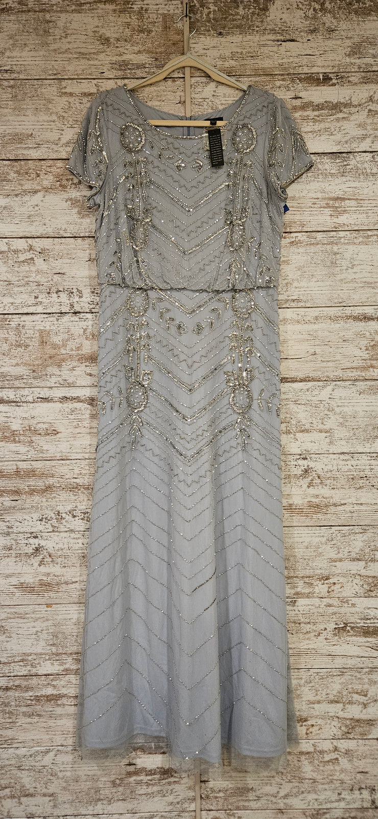 BLUE SEQUIN LONG DRESS (NEW)